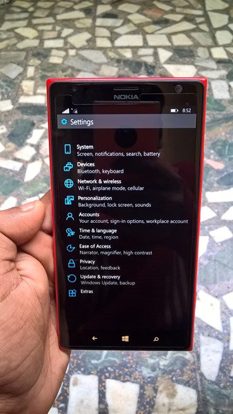 Lumia 1520 с Windows 10 TP для смартфонов на видео