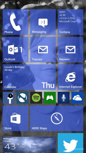 Изображения Windows 10 TP для смартфонов