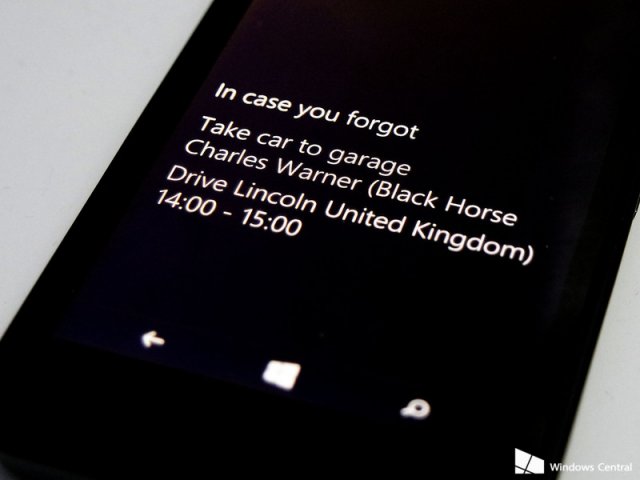 Windows 10 для смартфонов может напоминать о встречах при выключении смартфона