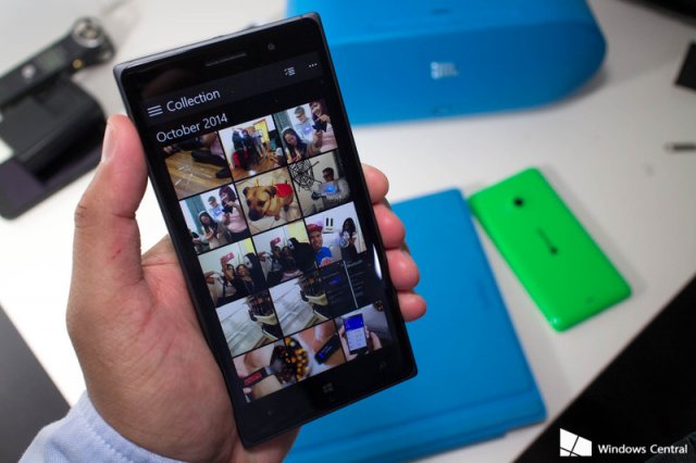 Приложение Фотографии в Windows 10 Technical Preview для смартфонов на видео