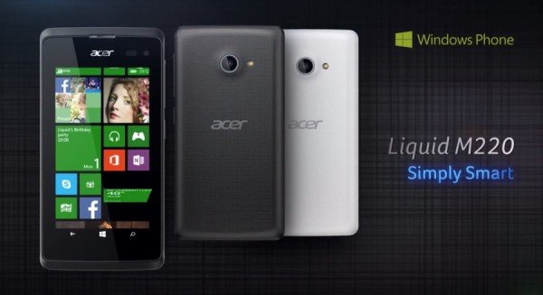 Liquid M220 - недорогой Windows Phone смартфон от Acer за 79 евро