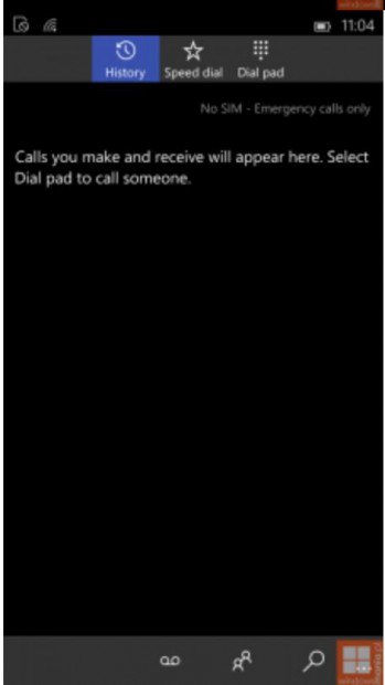Произошла утечка скриншотов Windows 10 for Phones Build 8.15.12521