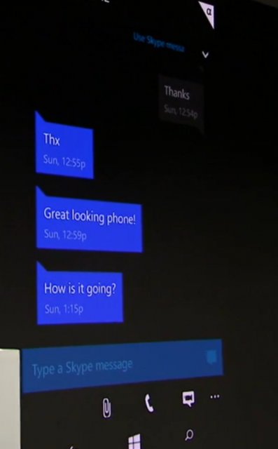 Microsoft показала более новую сборку Windows 10 for Phones