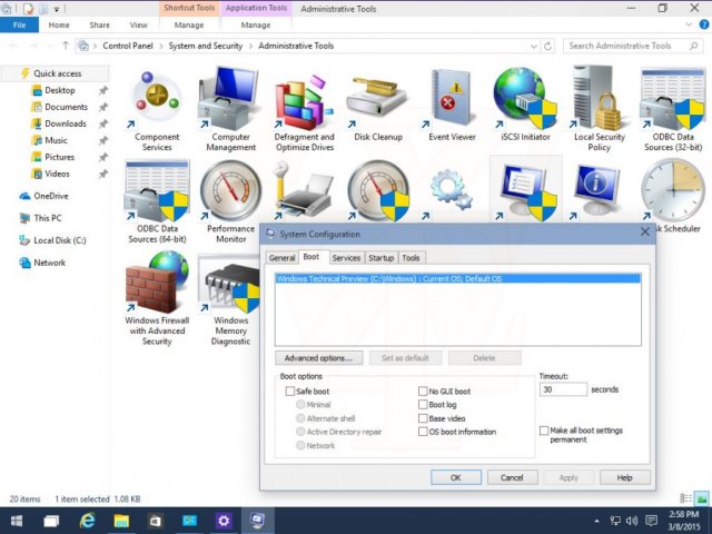 Очередная порция скриншотов Windows 10 Enterprise Technical Preview Build 10031