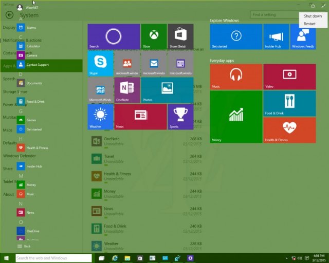 Скриншоты Windows 10 Pro Technical Preview Build 10036 English + Russian LP
