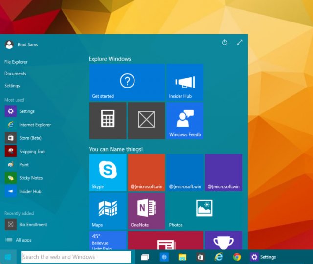 Самые заметные изменения сборки Windows 10 Build 10049