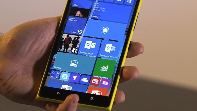 Видео работы Lumia 1520 на Windows 10 for Phones Build 10051