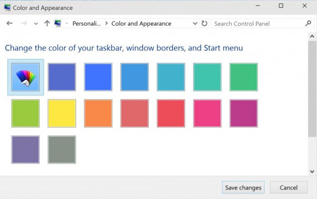Windows 10: Microsoft обновила цвета в Панели персонализации