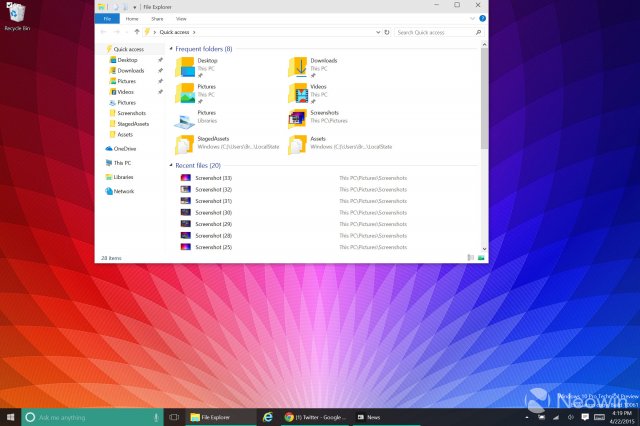 Изображения сборки Windows 10 Build 10061