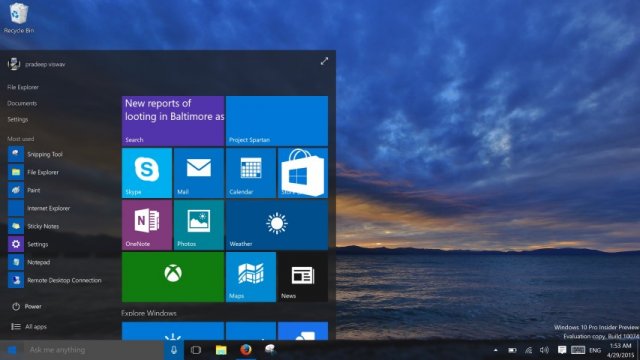 Официальные ISO-образы сборки Windows 10 Build 10074
