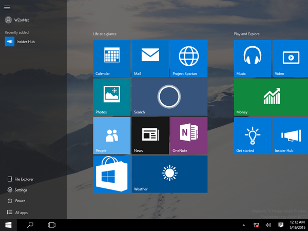 Скриншоты Windows 10 Home Insider Preview Build 10120 [сравнение с другими редакциями одих и тех же функциональных возможностей]