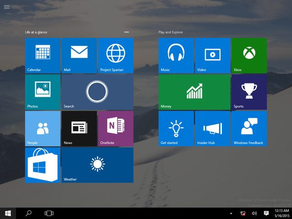 Скриншоты Windows 10 Home Insider Preview Build 10120 [сравнение с другими редакциями одих и тех же функциональных возможностей]