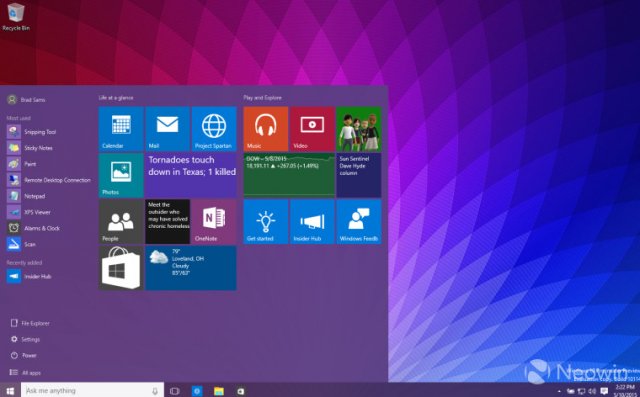 Windows 10 Build 10114: меню Пуск получил больше вариантов настройки