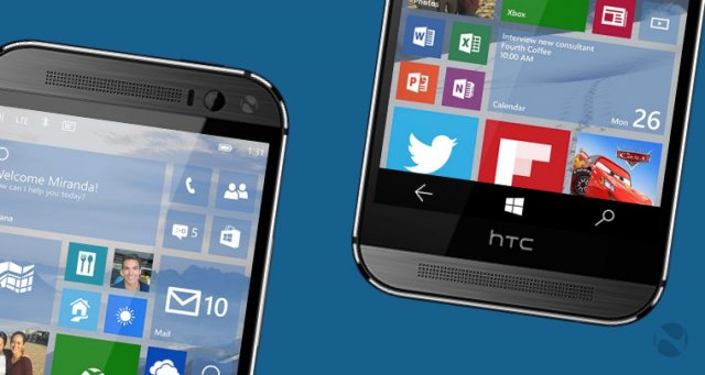 На смартфон HTC One M8 for Windows можно установить последнюю тестовую версию Windows 10 Mobile для инсайдеров