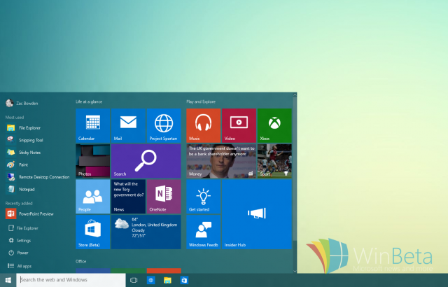 Сборка Windows 10 Build 10122 продемонстрирована на видео