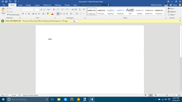 Скриншоты новой версии Microsoft Office 2016 Preview