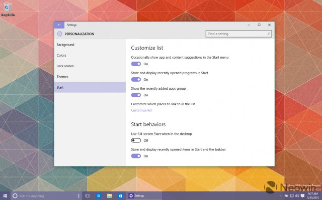 Ещё больше скриншотов сборки Windows 10 Build 10125
