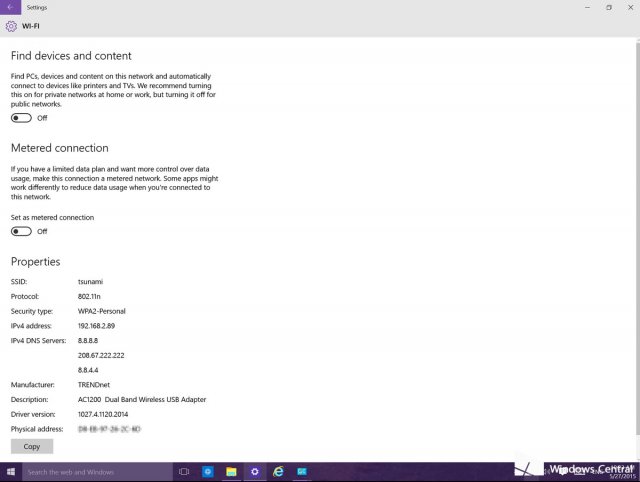 Управление  беспроводными сетевыми подключениями в Windows 10
