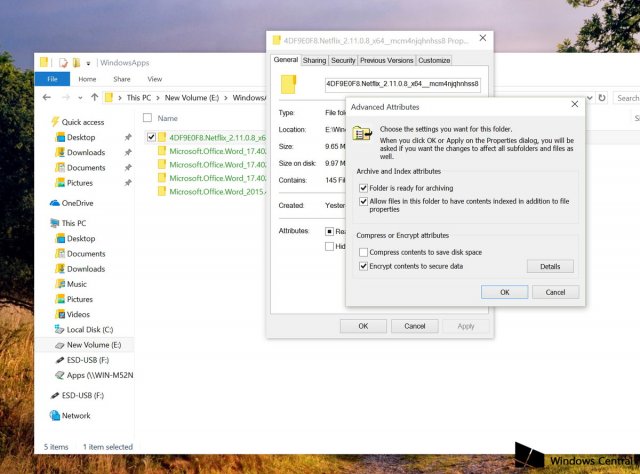 Установка приложений Windows 10 на внешний диск