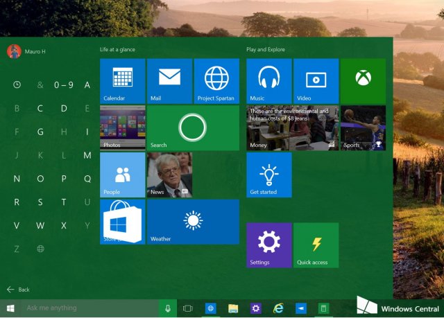 Несколько незначительных изменений в сборке Windows 10 Build 10130 [дополнено]