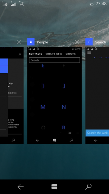 Скриншоты сборки Windows 10 Mobile Build 10149