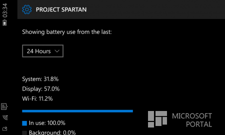 Приложение Battery Saver в Windows 10 Build 10136 предлагает более подробную информацию об использовании батареи