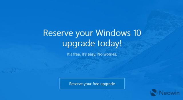 Пользователи Windows 7 и 8 теперь могут предзаказать свою бесплатную копию Windows 10