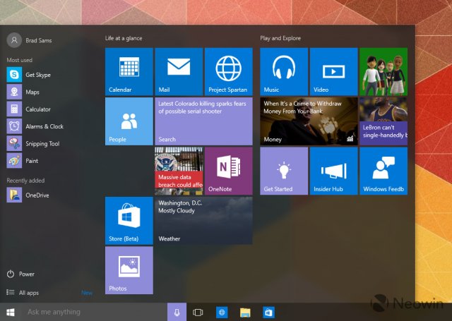 Ещё больше изображений сборки Windows 10 Build 10134
