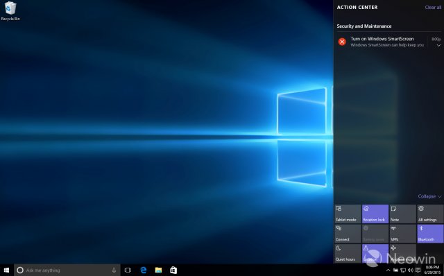 Скриншоты сборки Windows 10 Build 10158