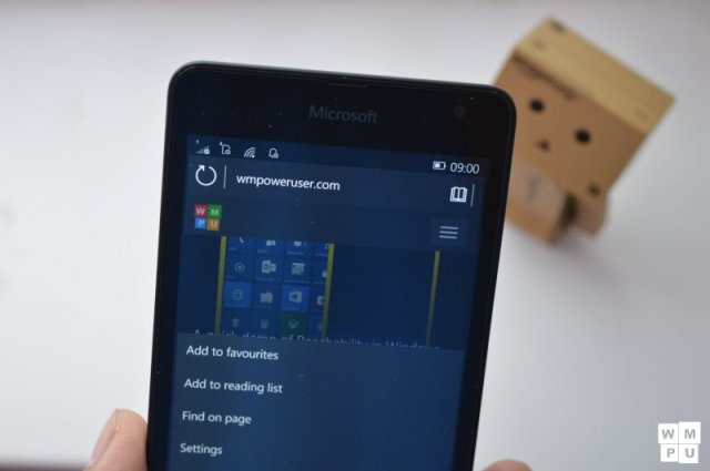 Сборка Windows 10 Mobile Build 10149: браузер Microsoft Edge может воспроизводить музыку и видео в фоновом режиме