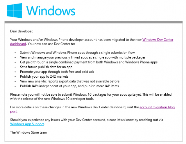Microsoft начала процесс слияния аккаутов разработчиков Windows и Windows Phone