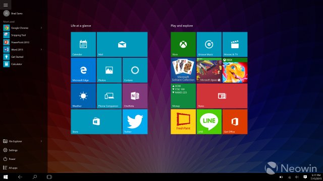 Больше скриншотов сборки Windows 10 Build 10240