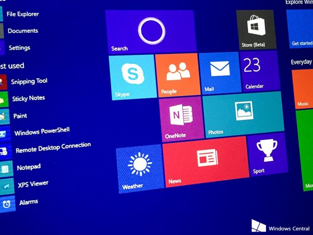 В Windows 10 будет отсутствовать синхронизация макета меню Пуск и установленных приложений