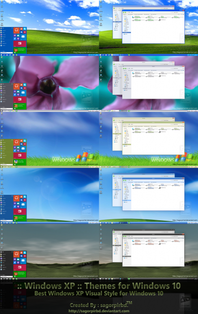 Темы Windows XP для Windows 10