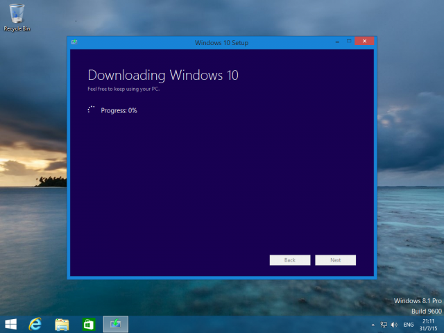 Как вручную обновиться до Windows 10
