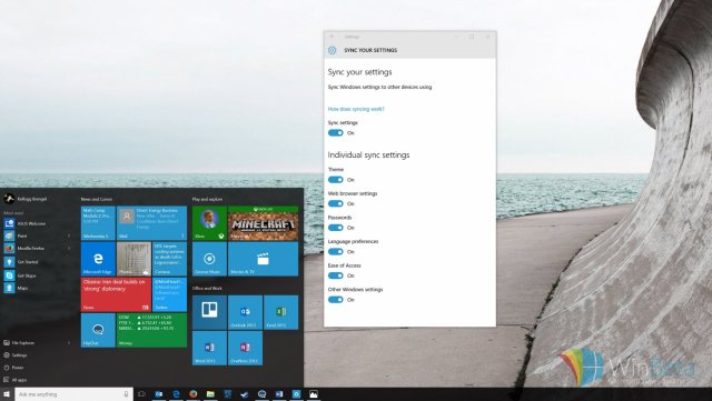 Как настроить синхронизацию в Windows 10 для всех устройств 