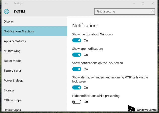 Как настроить уведомления в Windows 10