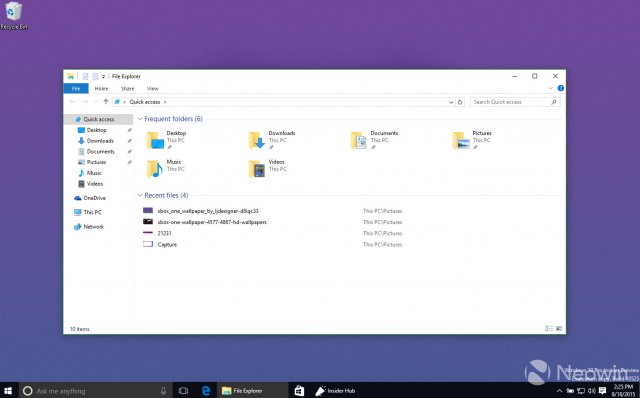 Скриншоты сборки Windows 10 Build 10525