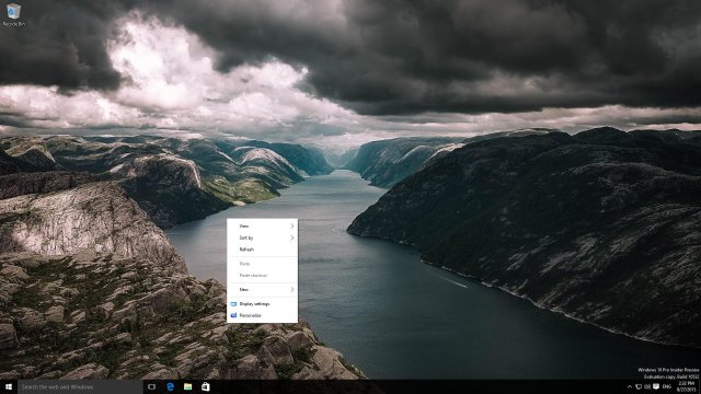 Скриншоты сборки Windows 10 Build 10532