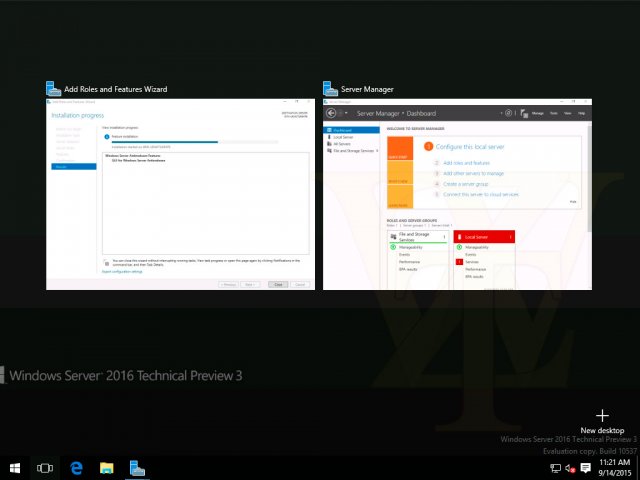 Скриншоты сборки Windows Server 2016 TP3 TH2_RELEASE Build 10537 [обновлено]