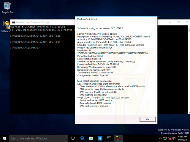Скриншоты сборки Windows 10 Build 10540