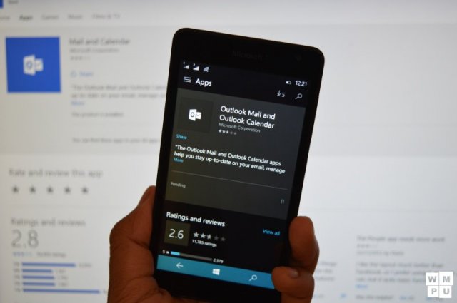 Компания Microsoft обновила приложения Outlook Почта и Календарь для Windows 10 Mobile