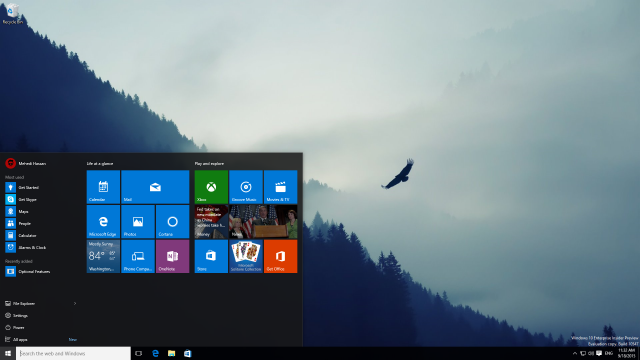 Скриншоты сборки Windows 10 Build 10547