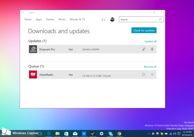 Сборка Windows 10 Build 10547 принесла изменения для магазина приложений