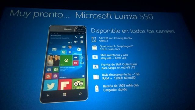 В сеть попали уточнённые характеристики Lumia 550