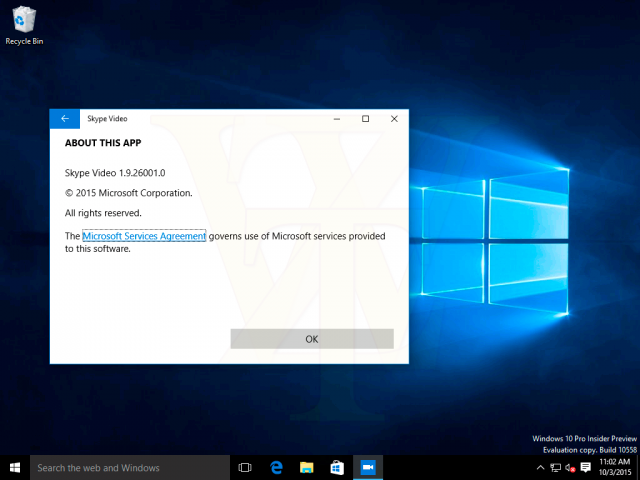 Windows 10 Pro Insider Preview Build 10558 попала в сеть
