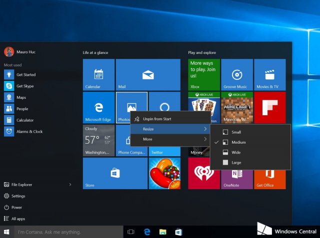 Ещё несколько новых возможностей сборки Windows 10 Build 10558