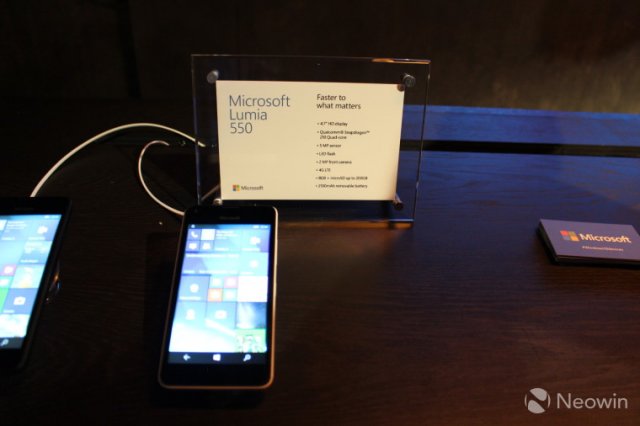 Продажи Lumia 550 начнутся в декабре этого года