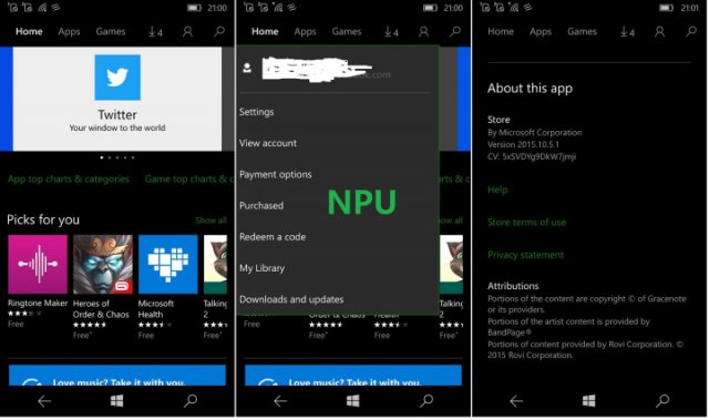 Магазин приложений снова может получить обновление в Windows 10 Mobile