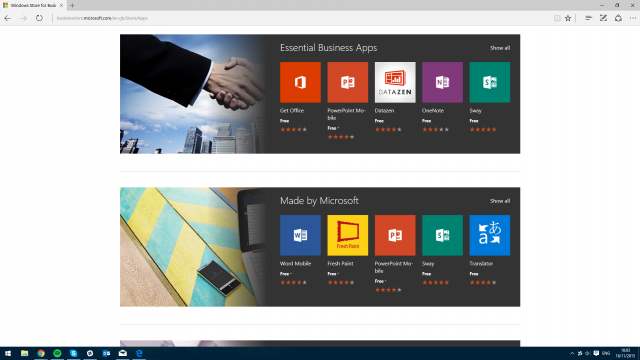 Microsoft запустила Windows Store for Business
